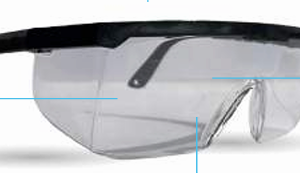 Gafa lente claro montura ajustable
