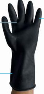 Guante caucho calibre 35