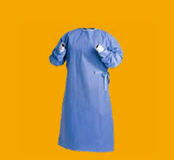 BATA QUIRÚRGICA DESECHABLE PUÑO RESORTE PAQUETE